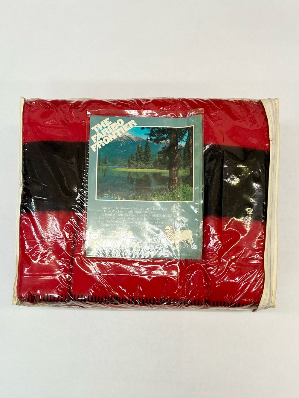 Faribo Canadian Style Wool Blanket NOS